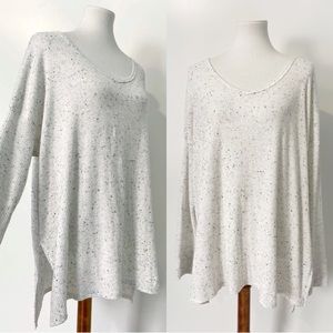 American Eagle | Ribbed Flowey Speckled Top